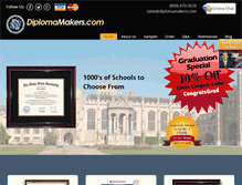 Tablet Screenshot of diplomamakers.com